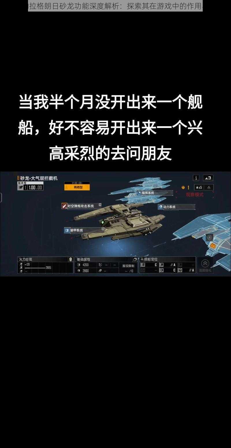 无尽的拉格朗日砂龙功能深度解析:探索其在游戏中的作用与价值