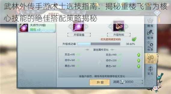 武林外传手游术士选技指南:揭秘重楼飞雪为核心技能的绝佳搭配策略揭秘