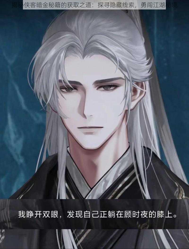 揭秘侠客暗金秘籍的获取之道:探寻隐藏线索,勇闯江湖秘境