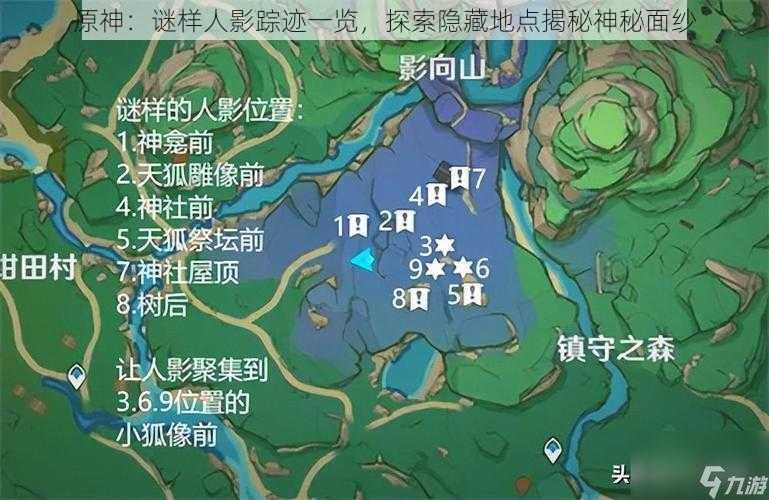 原神:谜样人影踪迹一览,探索隐藏地点揭秘神秘面纱