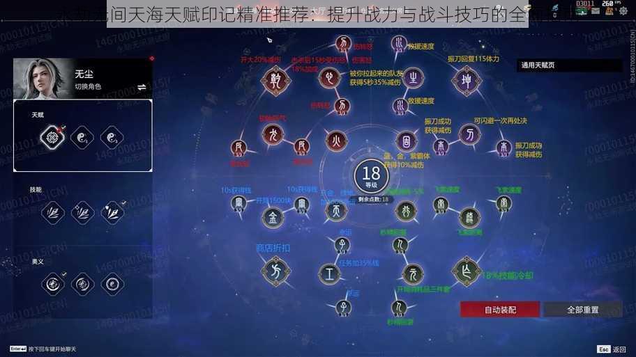 永劫无间天海天赋印记精准推荐:提升战力与战斗技巧的全面指南