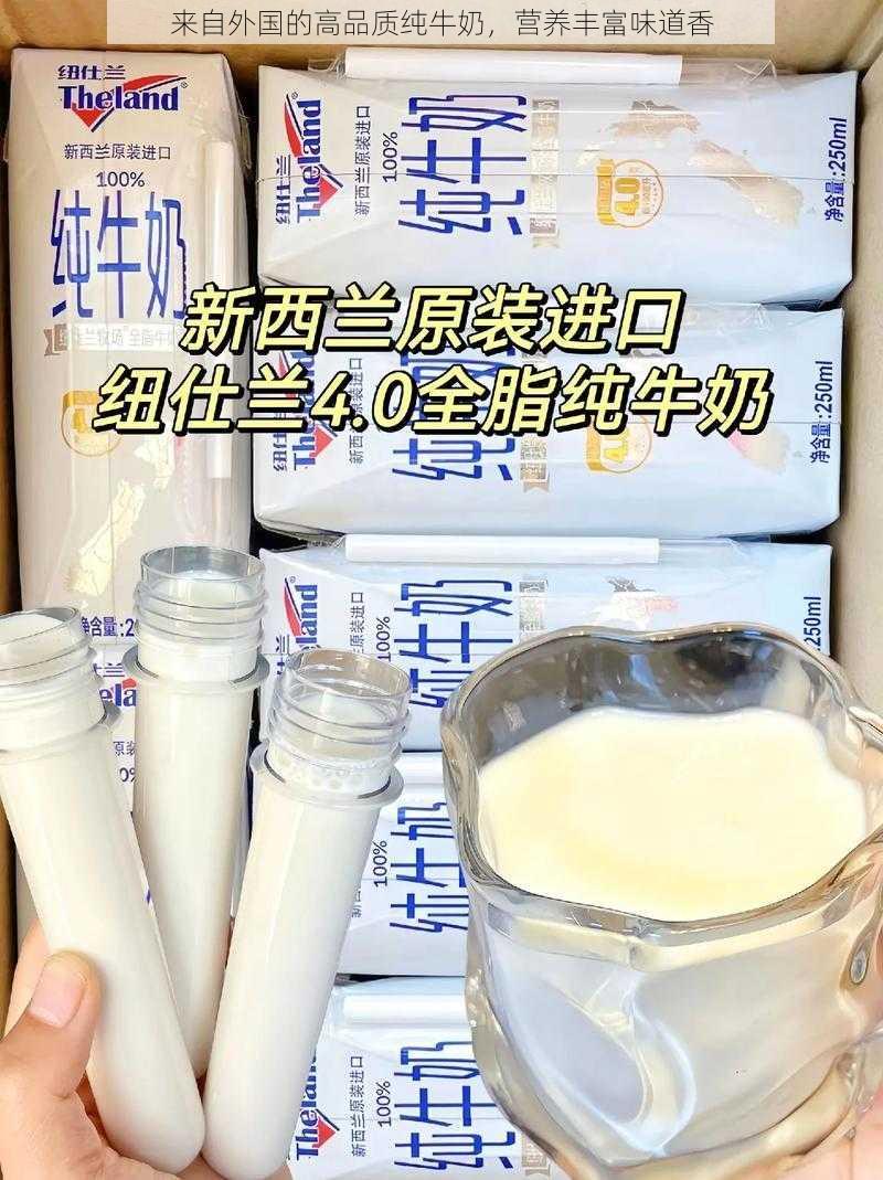 来自外国的高品质纯牛奶,营养丰富味道香