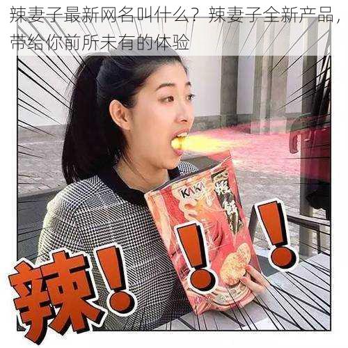 辣妻子最新网名叫什么?辣妻子全新产品,带给你前所未有的体验