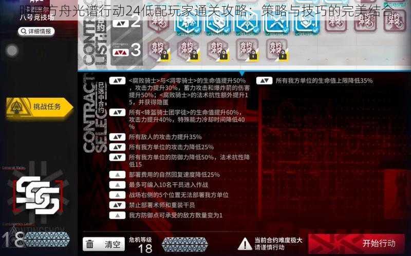 明日方舟光谱行动24低配玩家通关攻略:策略与技巧的完美结合