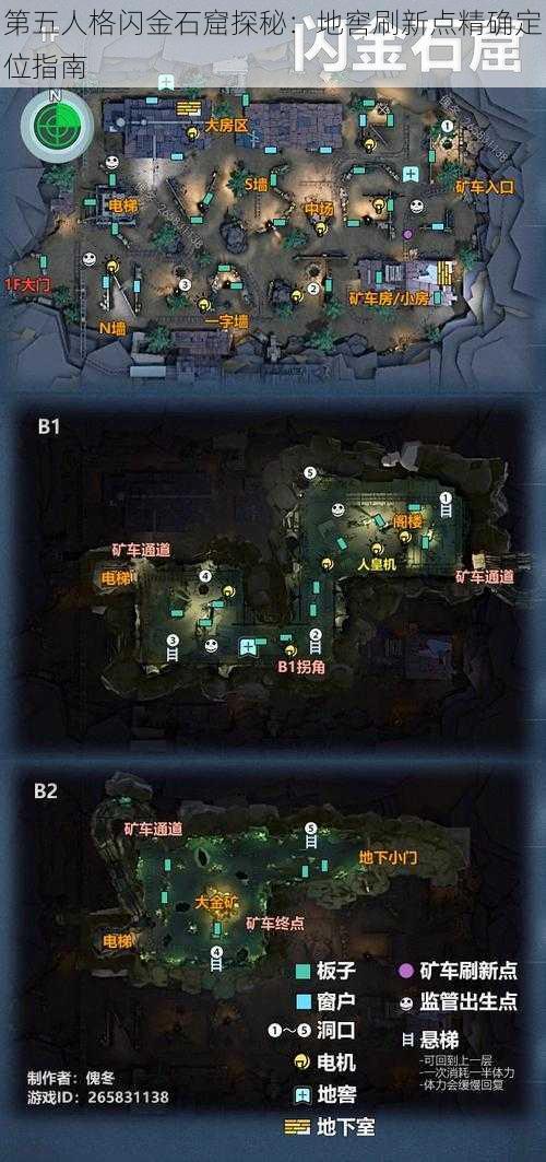 第五人格闪金石窟探秘:地窖刷新点精确定位指南