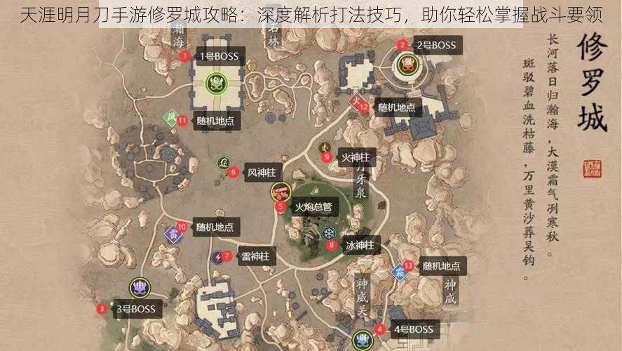 天涯明月刀手游修罗城攻略:深度解析打法技巧,助你轻松掌握战斗要领