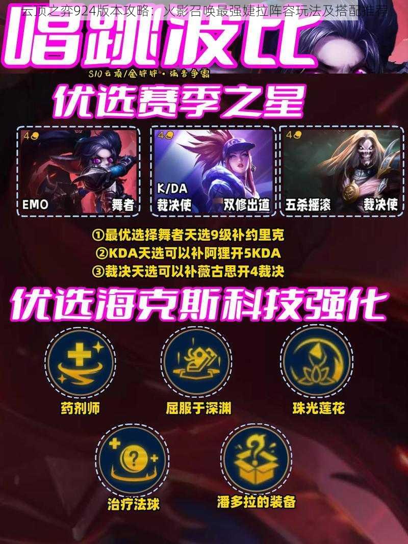 云顶之弈924版本攻略:火影召唤最强婕拉阵容玩法及搭配推荐