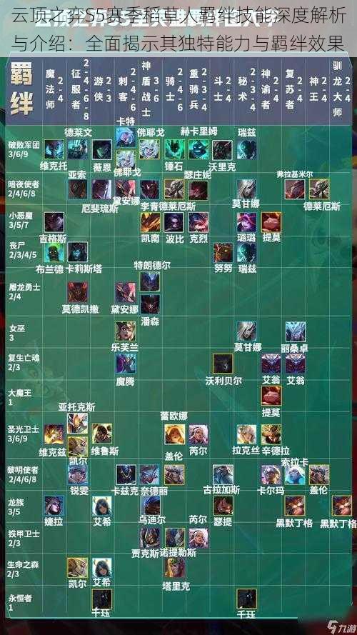 云顶之弈S5赛季稻草人羁绊技能深度解析与介绍:全面揭示其独特能力与羁绊效果