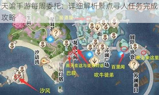 天谕手游每周委托:详细解析景点寻人任务完成攻略