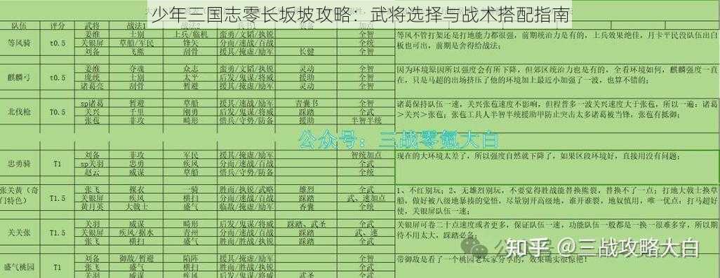 少年三国志零长坂坡攻略:武将选择与战术搭配指南
