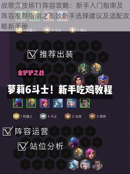 战歌竞技场T1阵容攻略:新手入门指南及阵容推荐指南之高效新手选择建议及适配攻略新手册