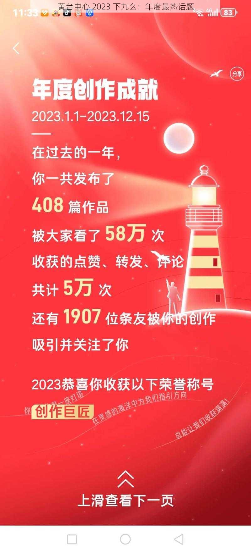 黄台中心 2023 下九幺:年度最热话题