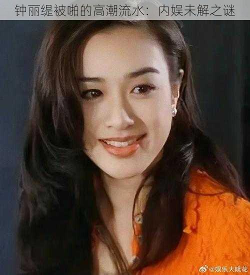钟丽缇被啪的高潮流水:内娱未解之谜