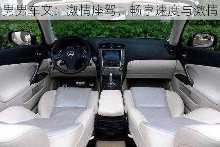 男男车文:激情座驾,畅享速度与激情