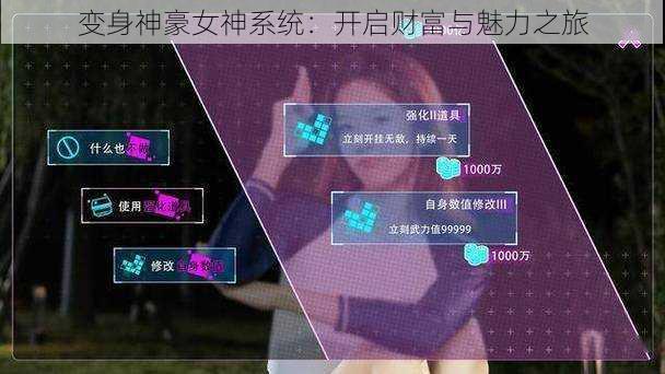 变身神豪女神系统:开启财富与魅力之旅
