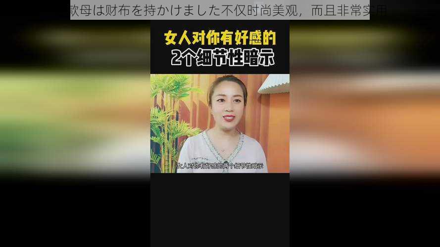 这款母は财布を持かけました不仅时尚美观,而且非常实用