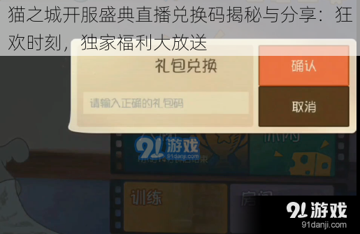 猫之城开服盛典直播兑换码揭秘与分享:狂欢时刻,独家福利大放送