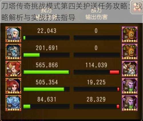 刀塔传奇挑战模式第四关护送任务攻略:战略解析与实战打法指导