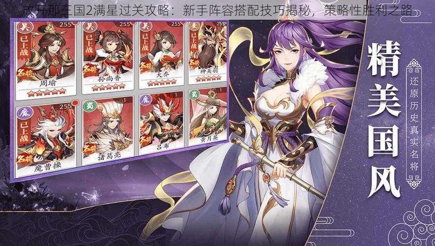放开那三国2满星过关攻略:新手阵容搭配技巧揭秘,策略性胜利之路