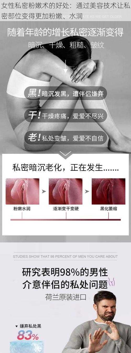 女性私密粉嫩术的好处:通过美容技术让私密部位变得更加粉嫩、水润
