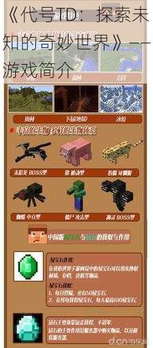 《代号TD:探索未知的奇妙世界》——游戏简介