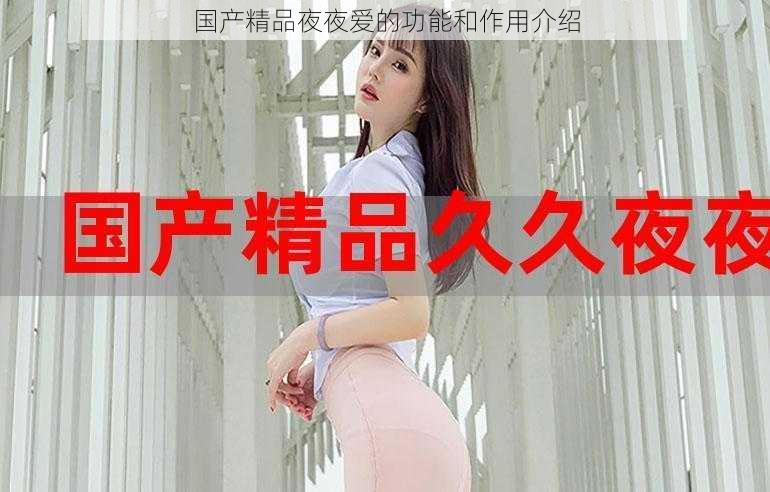 国产精品夜夜爱的功能和作用介绍