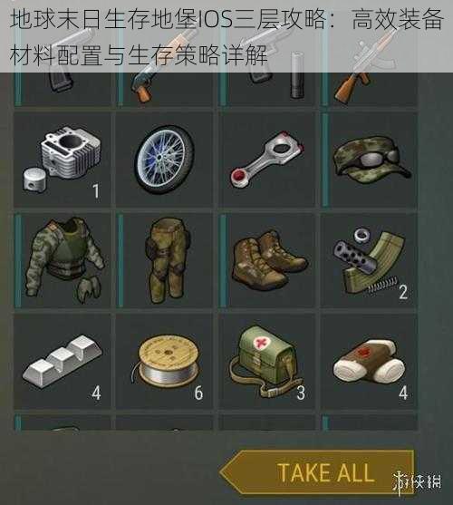 地球末日生存地堡IOS三层攻略:高效装备材料配置与生存策略详解