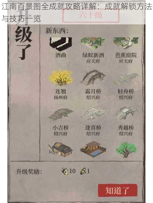 江南百景图全成就攻略详解:成就解锁方法与技巧一览
