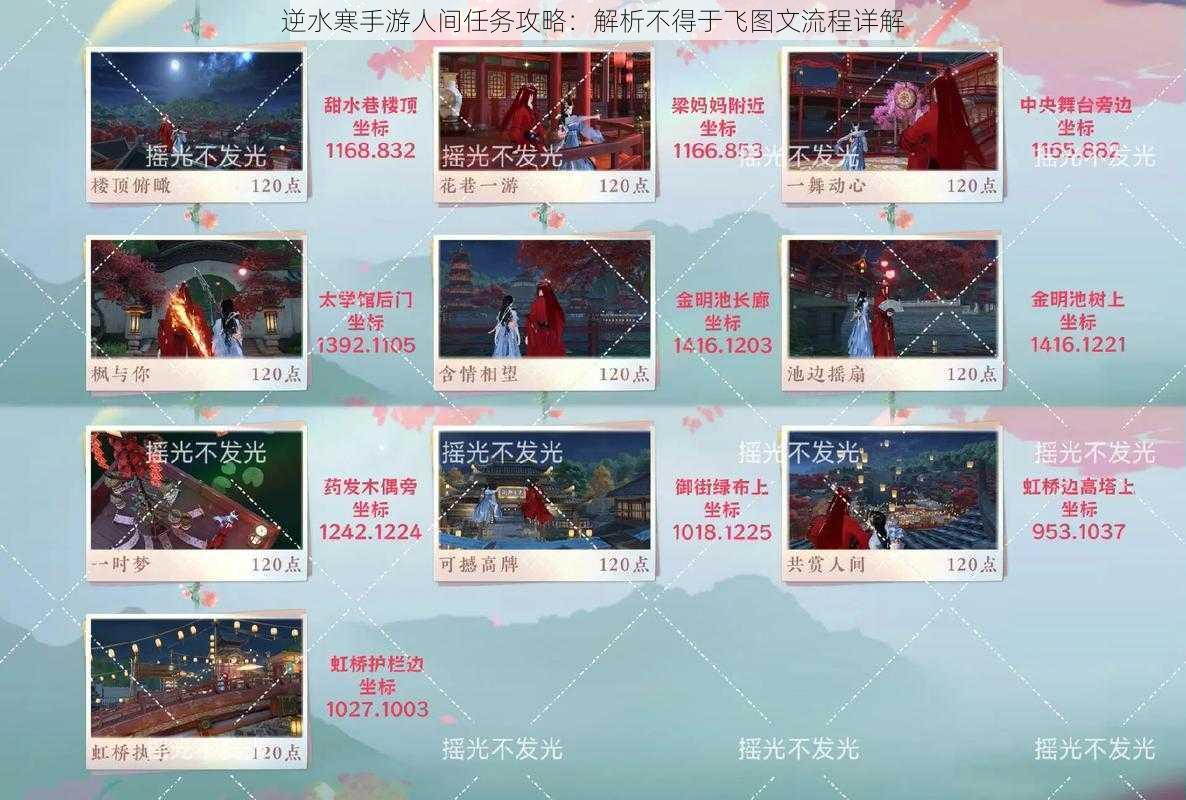 逆水寒手游人间任务攻略:解析不得于飞图文流程详解