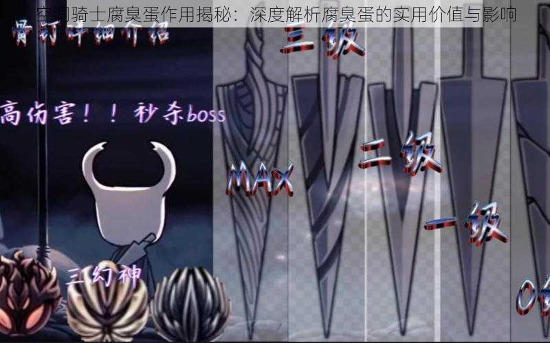 空洞骑士腐臭蛋作用揭秘:深度解析腐臭蛋的实用价值与影响