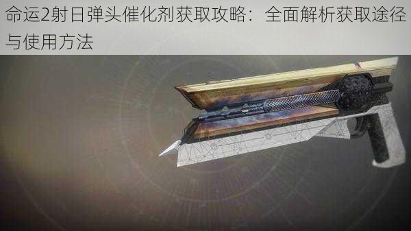 命运2射日弹头催化剂获取攻略:全面解析获取途径与使用方法