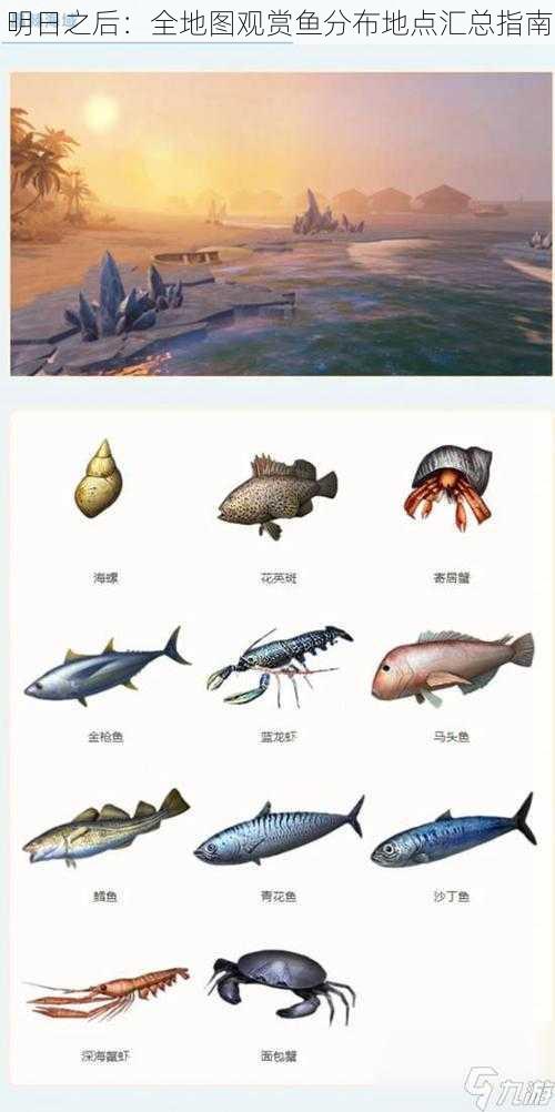 明日之后:全地图观赏鱼分布地点汇总指南