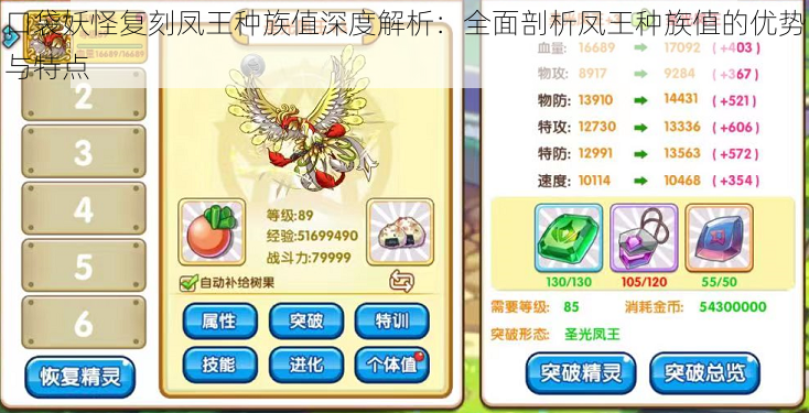 口袋妖怪复刻凤王种族值深度解析:全面剖析凤王种族值的优势与特点