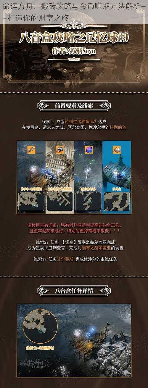 命运方舟:搬砖攻略与金币赚取方法解析——打造你的财富之旅