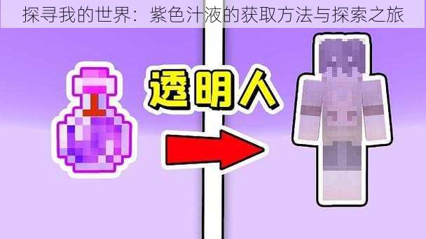 探寻我的世界:紫色汁液的获取方法与探索之旅