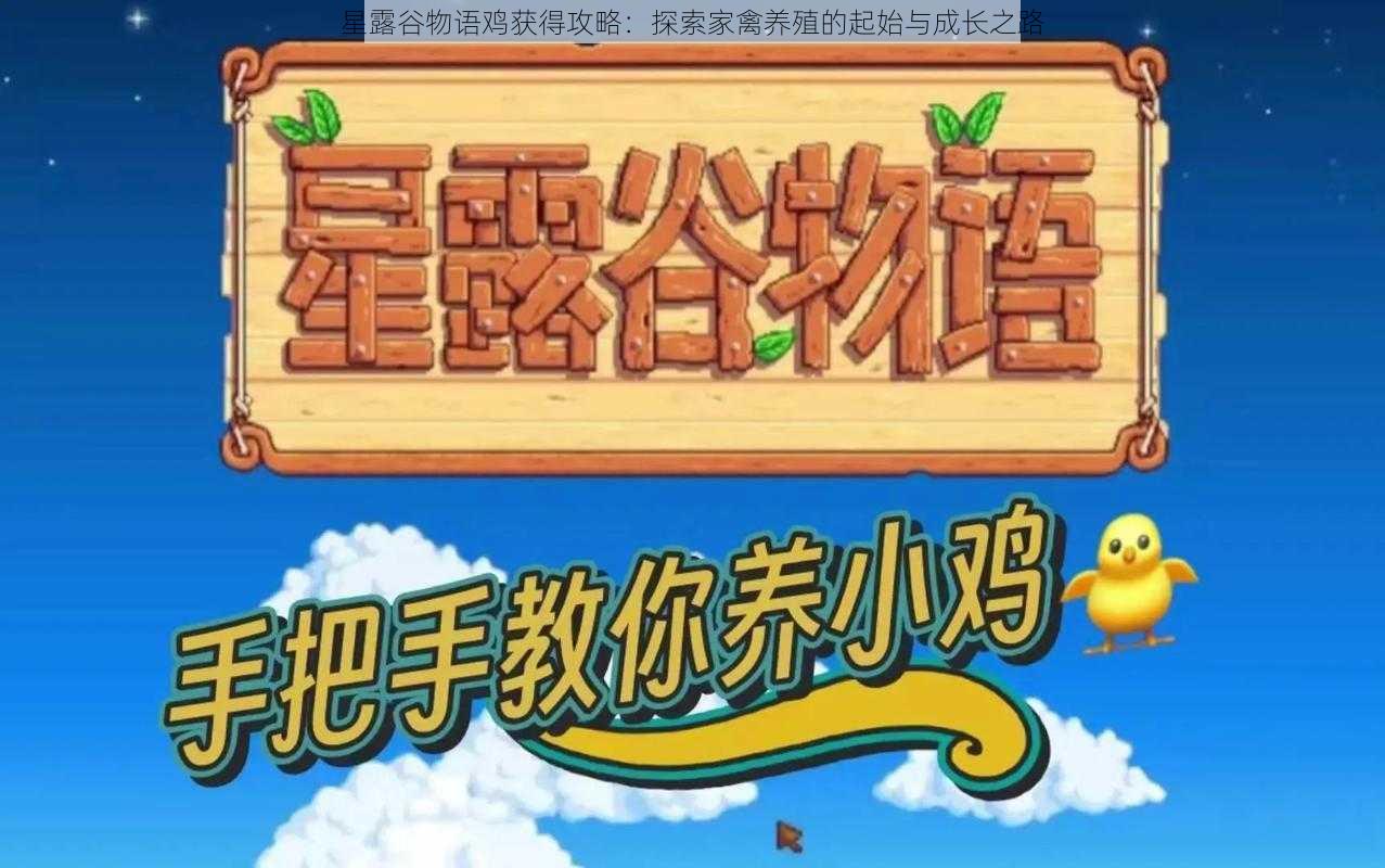 星露谷物语鸡获得攻略:探索家禽养殖的起始与成长之路