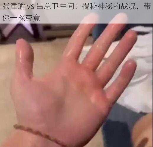 张津瑜 vs 吕总卫生间:揭秘神秘的战况,带你一探究竟