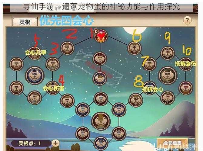 寻仙手游:遗落宠物蛋的神秘功能与作用探究