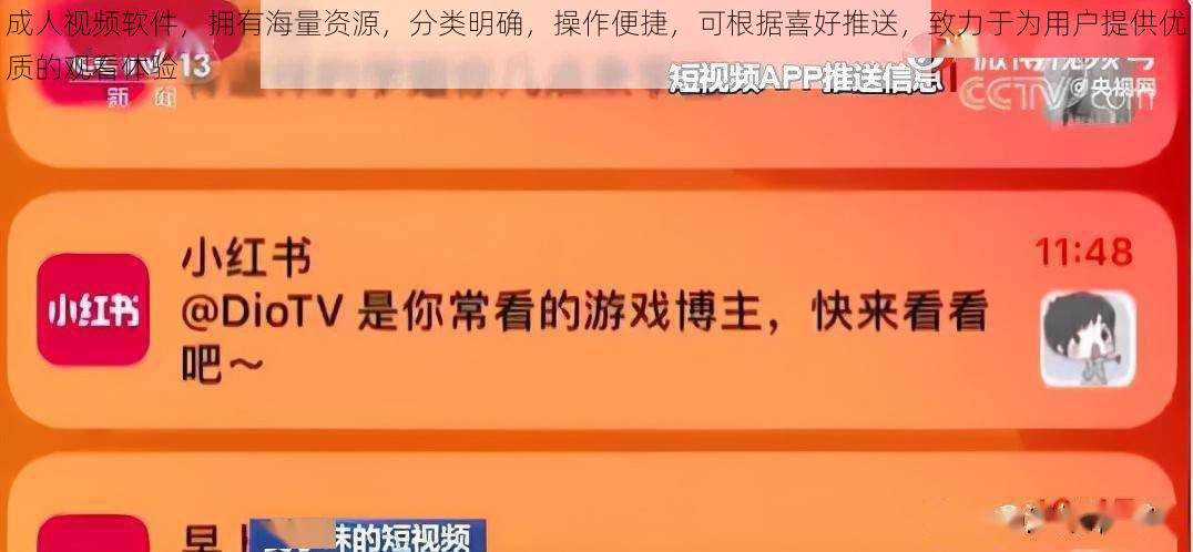 成人视频软件,拥有海量资源,分类明确,操作便捷,可根据喜好推送,致力于为用户提供优质的观看体验