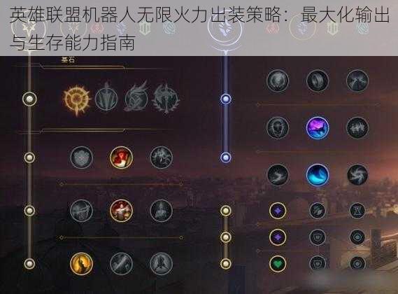 英雄联盟机器人无限火力出装策略:最大化输出与生存能力指南