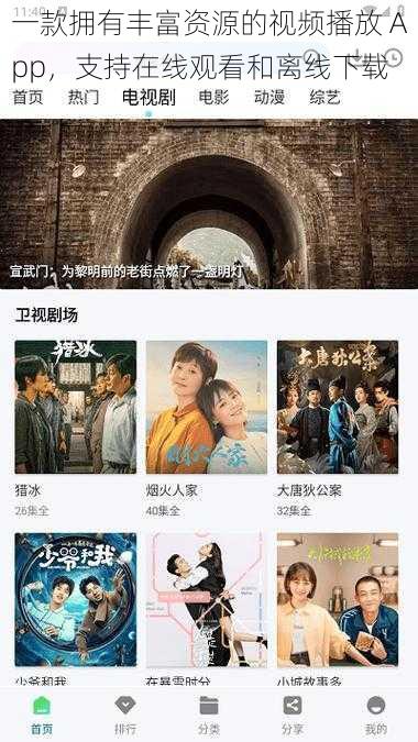 一款拥有丰富资源的视频播放 App,支持在线观看和离线下载