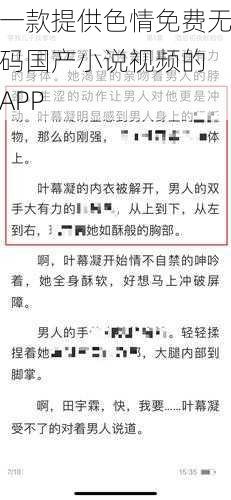 一款提供色情免费无码国产小说视频的 APP