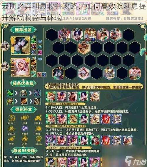 云顶之弈利息收益攻略:如何高效吃利息提升游戏收益与体验