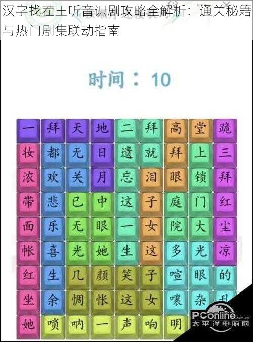 汉字找茬王听音识剧攻略全解析:通关秘籍与热门剧集联动指南