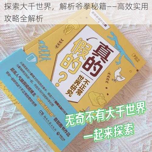 探索大千世界,解析爷拳秘籍——高效实用攻略全解析