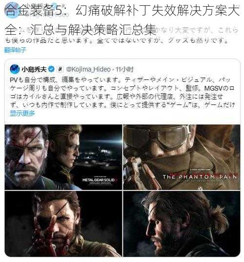 合金装备5:幻痛破解补丁失效解决方案大全:汇总与解决策略汇总集