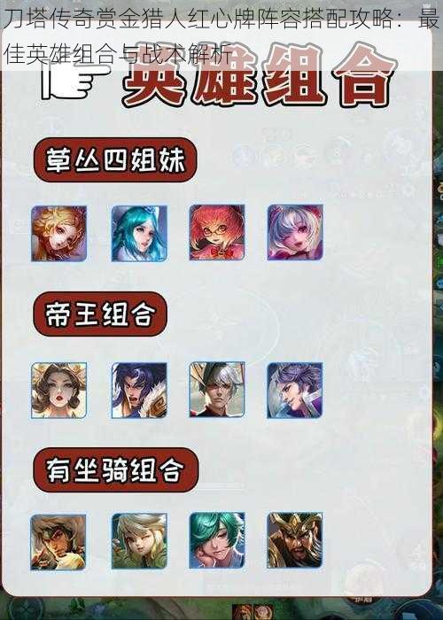 刀塔传奇赏金猎人红心牌阵容搭配攻略:最佳英雄组合与战术解析