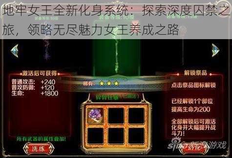 地牢女王全新化身系统:探索深度囚禁之旅,领略无尽魅力女王养成之路