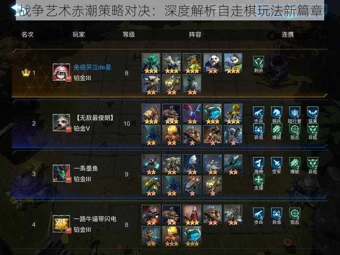 战争艺术赤潮策略对决:深度解析自走棋玩法新篇章