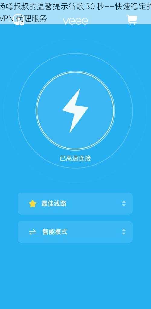 汤姆叔叔的温馨提示谷歌 30 秒——快速稳定的 VPN 代理服务